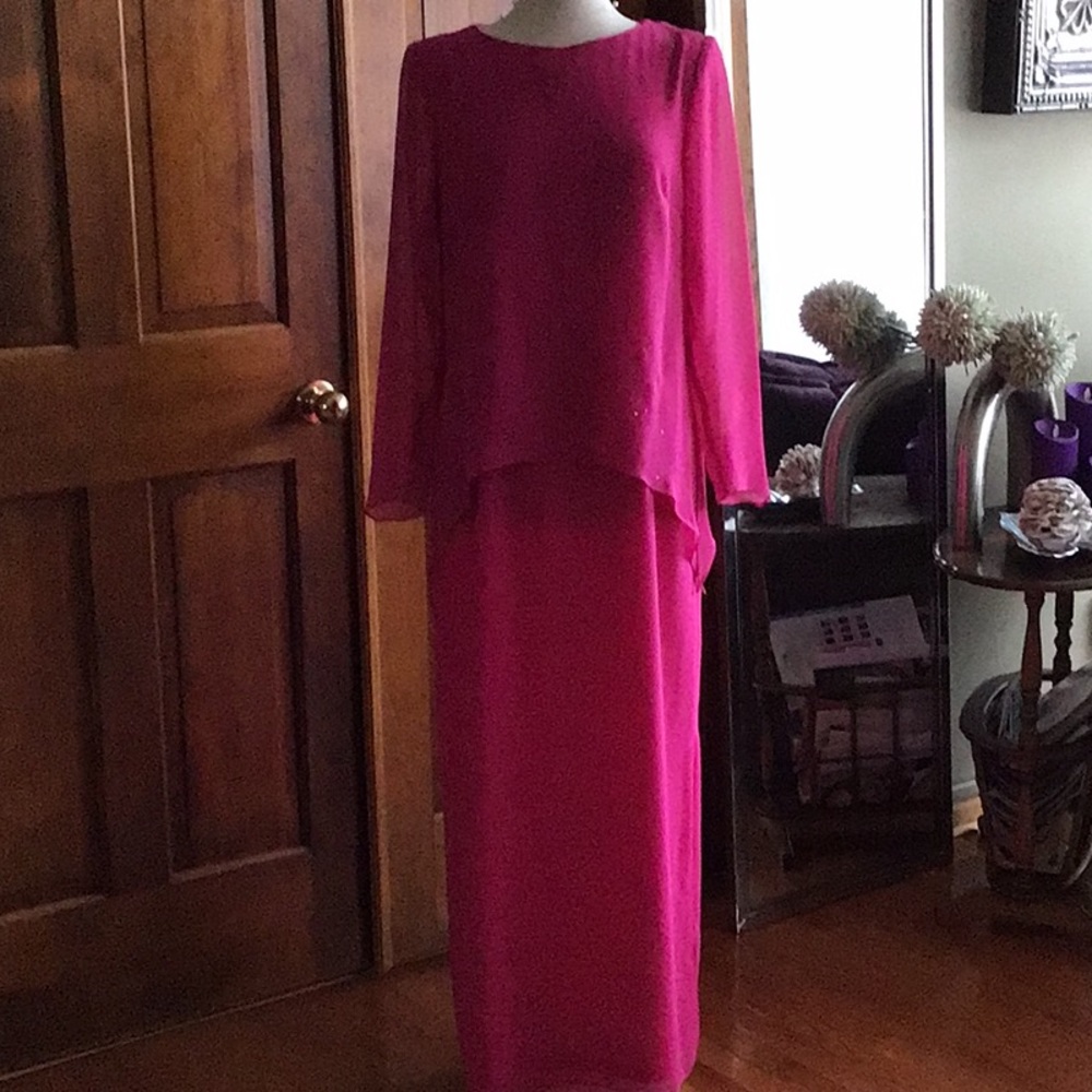 Long dress, Mother or Grandmother of the bride dress.